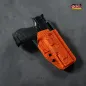 Preview: GM ALPHA OWB Kydex Holster für Walther Q5 Steel Frame im Recon Arorua Demo-Orange Design, optics ready – Custom Holster.