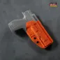 Preview: GM ALPHA OWB Kydex Holster für Walther Q5 Steel Frame in Recon Arorua Demo-Orange, optics ready – Vorschaubild mit beispielhafter Waffen-Darstellung.