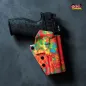 Preview: Gear Maniacs GM ALPHA OWB Kydex Holster im Kryptek Obskura Loki Design für die Walther PDP inklusive Holosun Rotpunkt-Optik.