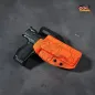 Preview: GM ALPHA OWB Kydex Holster für Walther Q5 Steel Frame in Recon Arorua Demo-Orange, optics ready – Professionelles Custom Holster für Sport.