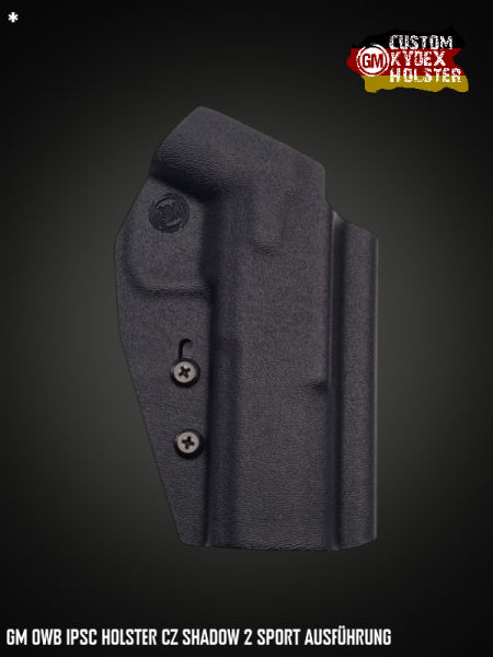 Preview: GM OWB Custom Kydex Holster Multi Mount IPSC CZ Shadow 2