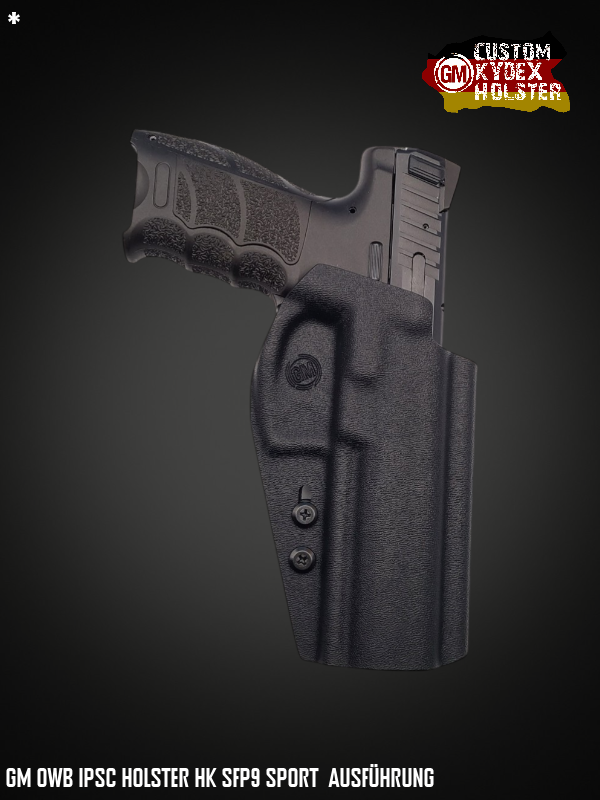 Preview: GM OWB Custom Kydex Holster Multi Mount SPORT H&K SFP9