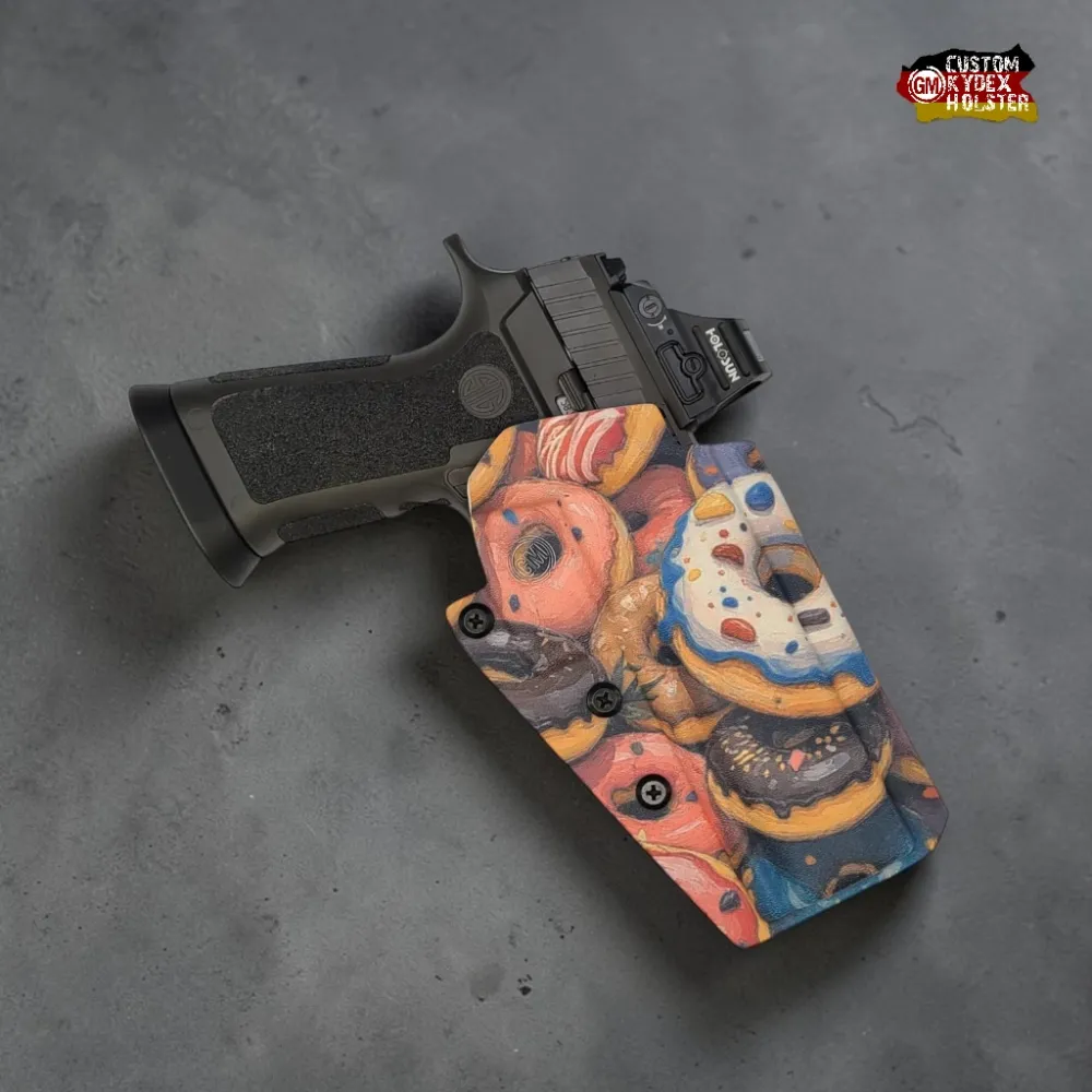 GM ALPHA OWB Kydex Holster im Donut Operator Design für Sig Sauer P320 X5. Optic Ready & perfekt abgestimmt auf Holosun und andere Rotpunktvisiere.