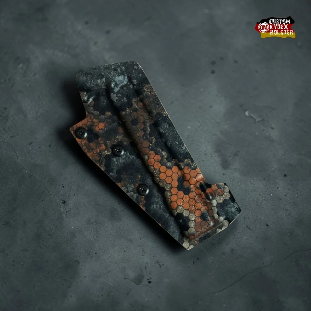 GM ALPHA OWB Kydex Holster für Walther CSP und Hämmerli X-ESSE in HEXCAM SPECTRE, optics ready – Custom Sport-Holster.