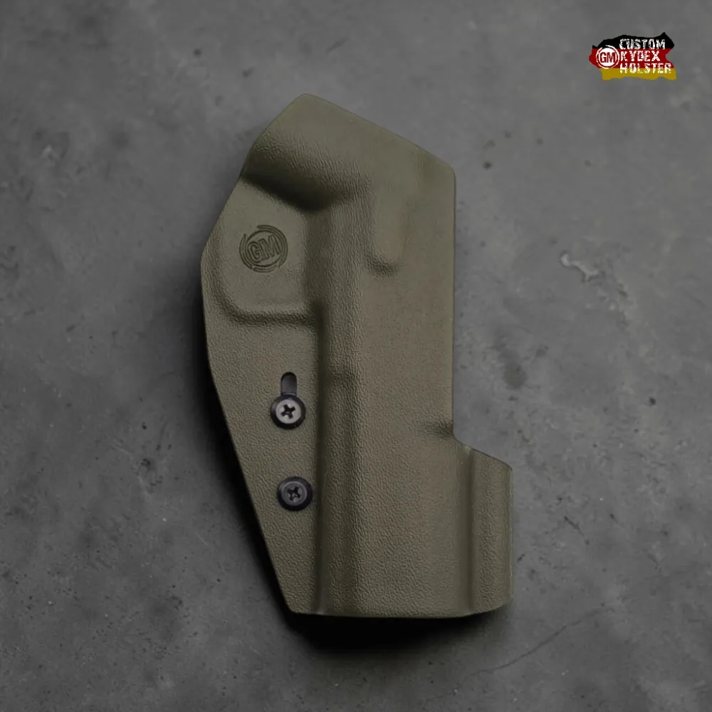 Preview: GM SPORT OWB Kydex Holster für CZ Shadow 2 in Oliv – Professionelles IPSC Sport-Holster, optics ready für Rotpunktvisiere mit tiefem Cut für maximale Performance.