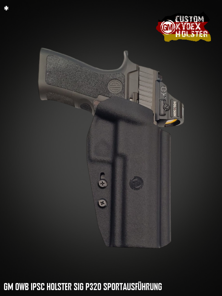 OWB Custom Kydex Holster Multi Mount IPSC Sig Sauer P320